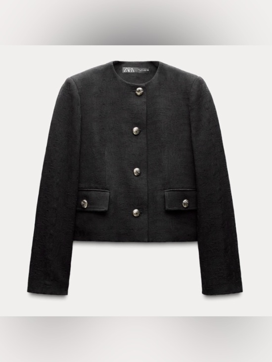 Zara Jackets & Blazers - New ZARA Golden Button Black Blazer
